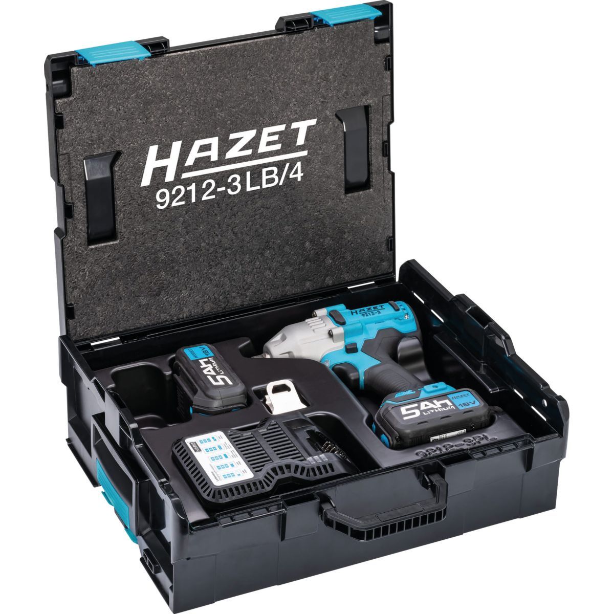 Clés à chocs 1/2" 18V 700Nm avec 2 batteries, coffret de 4 pièces, HAZET