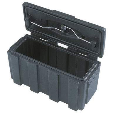 Boîte de rangement noire à grande vis, boîte à outils, pièces de