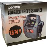 Booster portable 12/24V, démarrage en crête 4500A, SODISTART