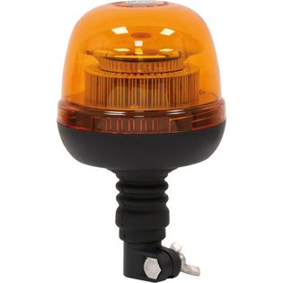 Gyrophare agricole 120 led 12W orange sur mât flexible ECE R65 12V