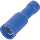 Lot de 10 cosses rondes femelle isolées bleue M4, pour fil 1 à 2,5mm²
