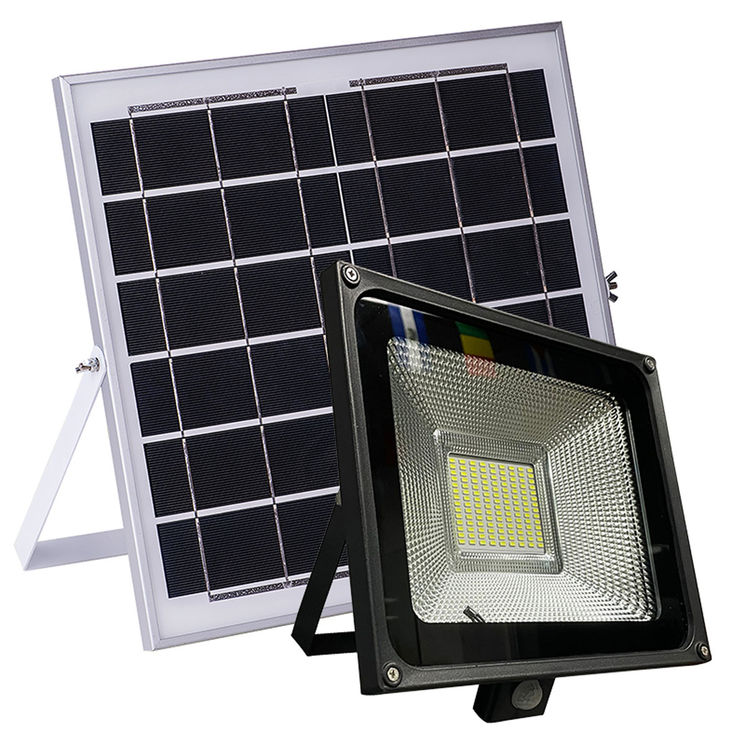 Projecteur LED 30W, 750Lm, avec panneau solaire, détecteur de mouvement et télécommande, LUMI TRACK