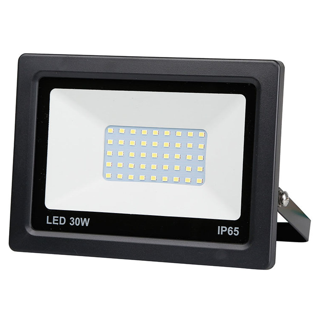 Projecteur LED extra plat noir 30W, 2400Lm, angle d'éclairage 120°