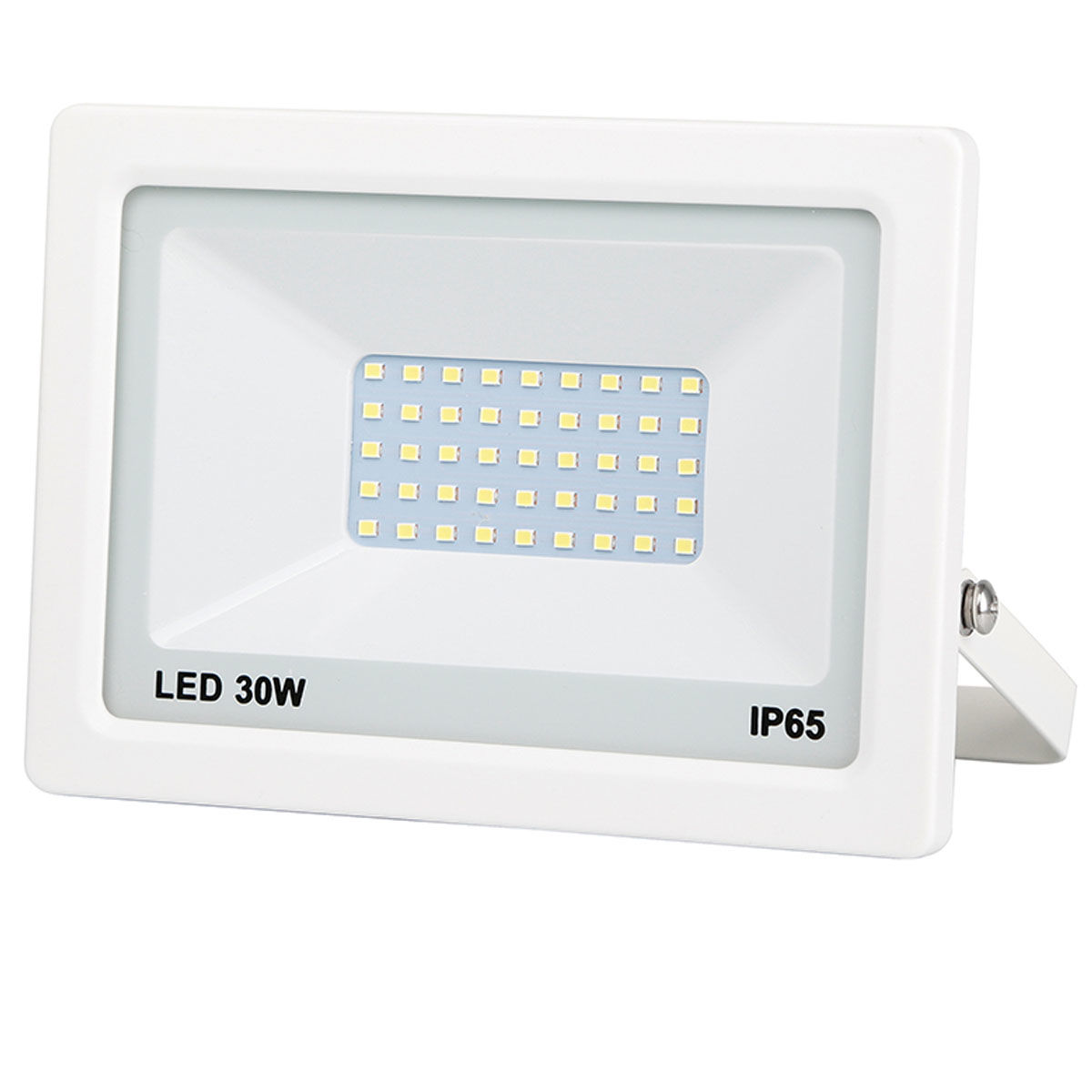 Projecteur LED extra plat blanc 30W, 2400Lm, angle d'éclairage 120°