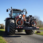 Support TM2 pour 2 roues : vélo, trottinette, moto, pour tracteur, capacité 1000 Kg, TRACT'MOI
