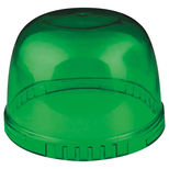 Cabochon de rechange vert pour gyrophare LED double flash 12/24V, références 16301/16303/16305