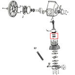 Joint de piston pour compresseur p857, WD25BW015, PRODIF EXPERT