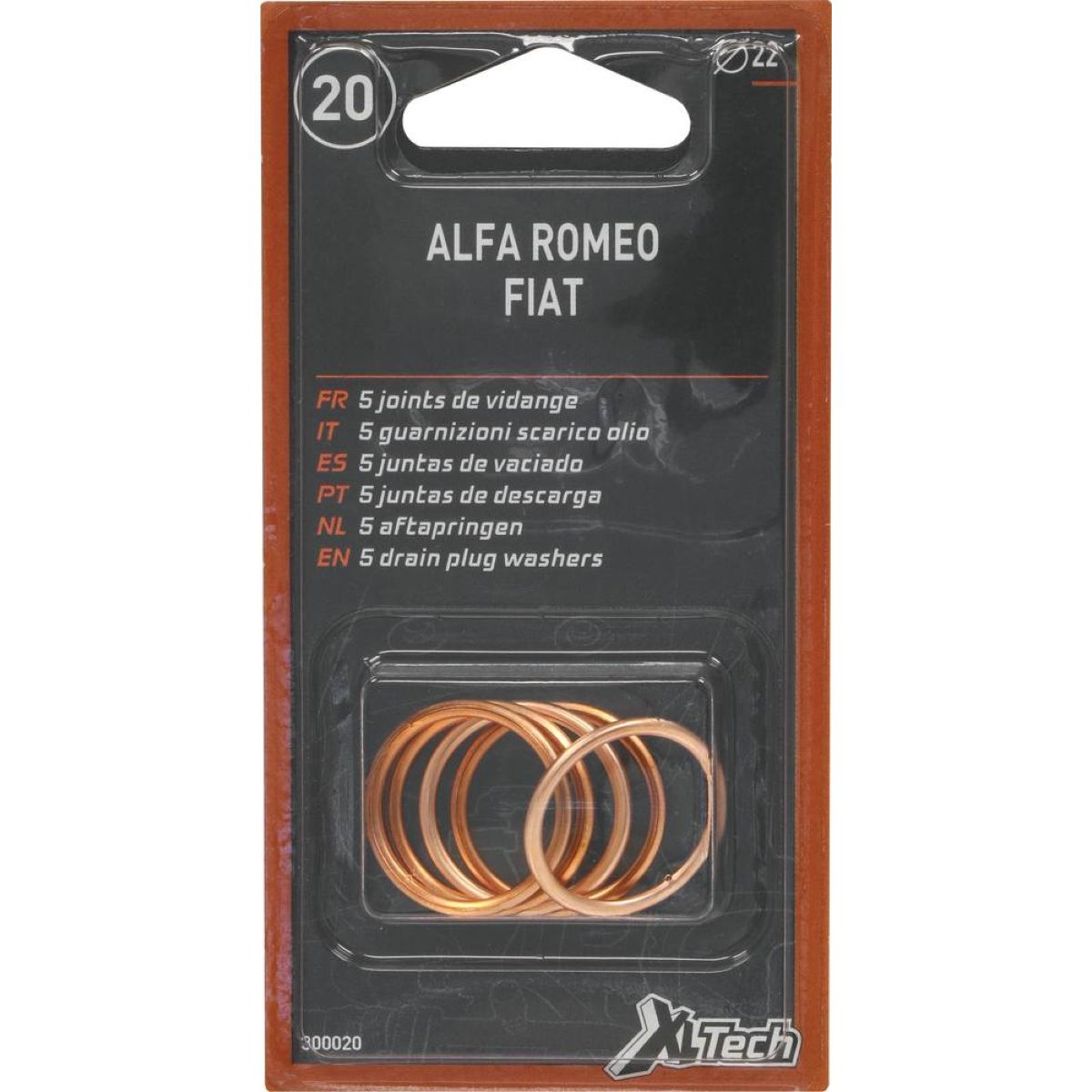 Kit de réparation de bouchon de vidange, M14 x 1,25