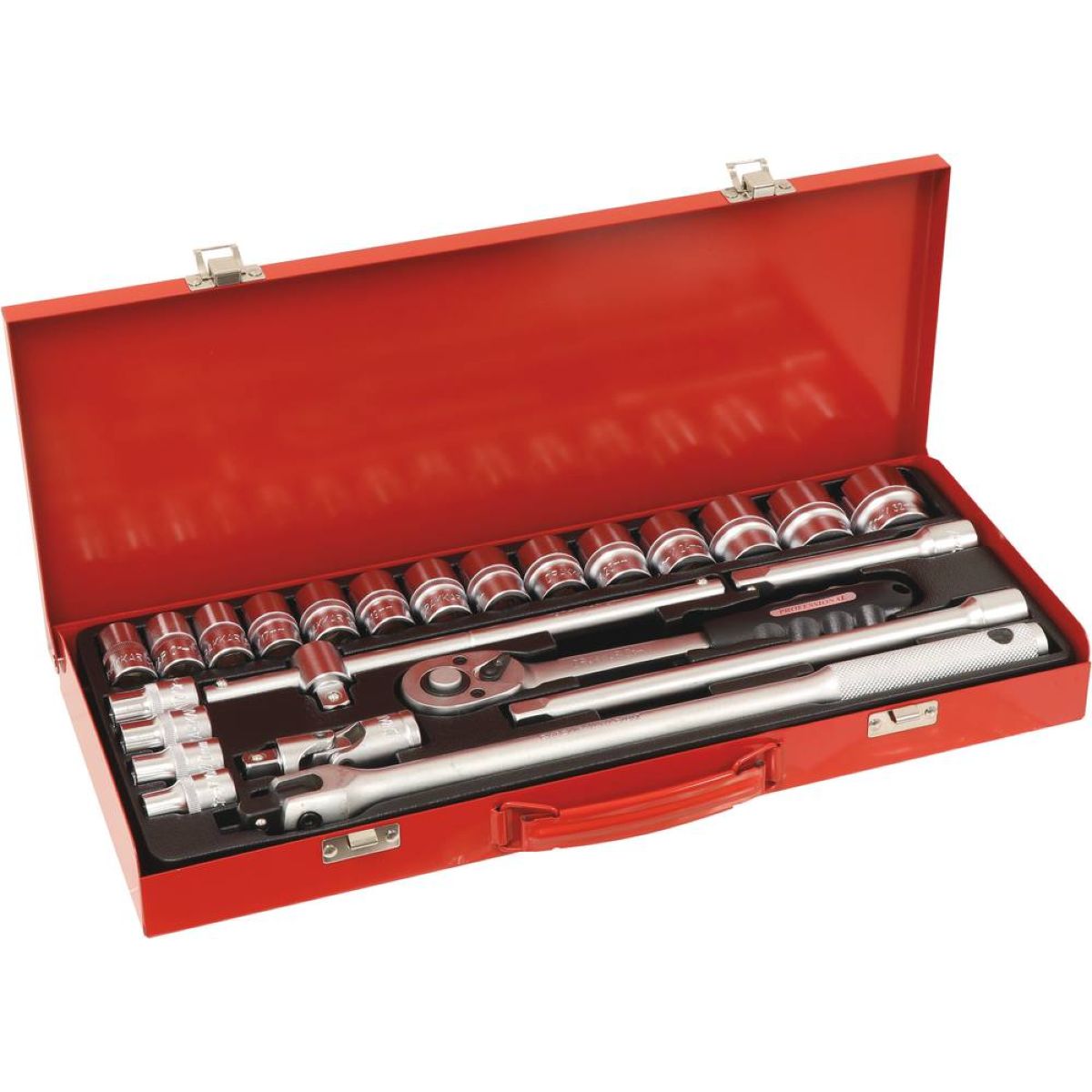1/4+1/2 Coffret de douilles, 108 pcs - KS Tools