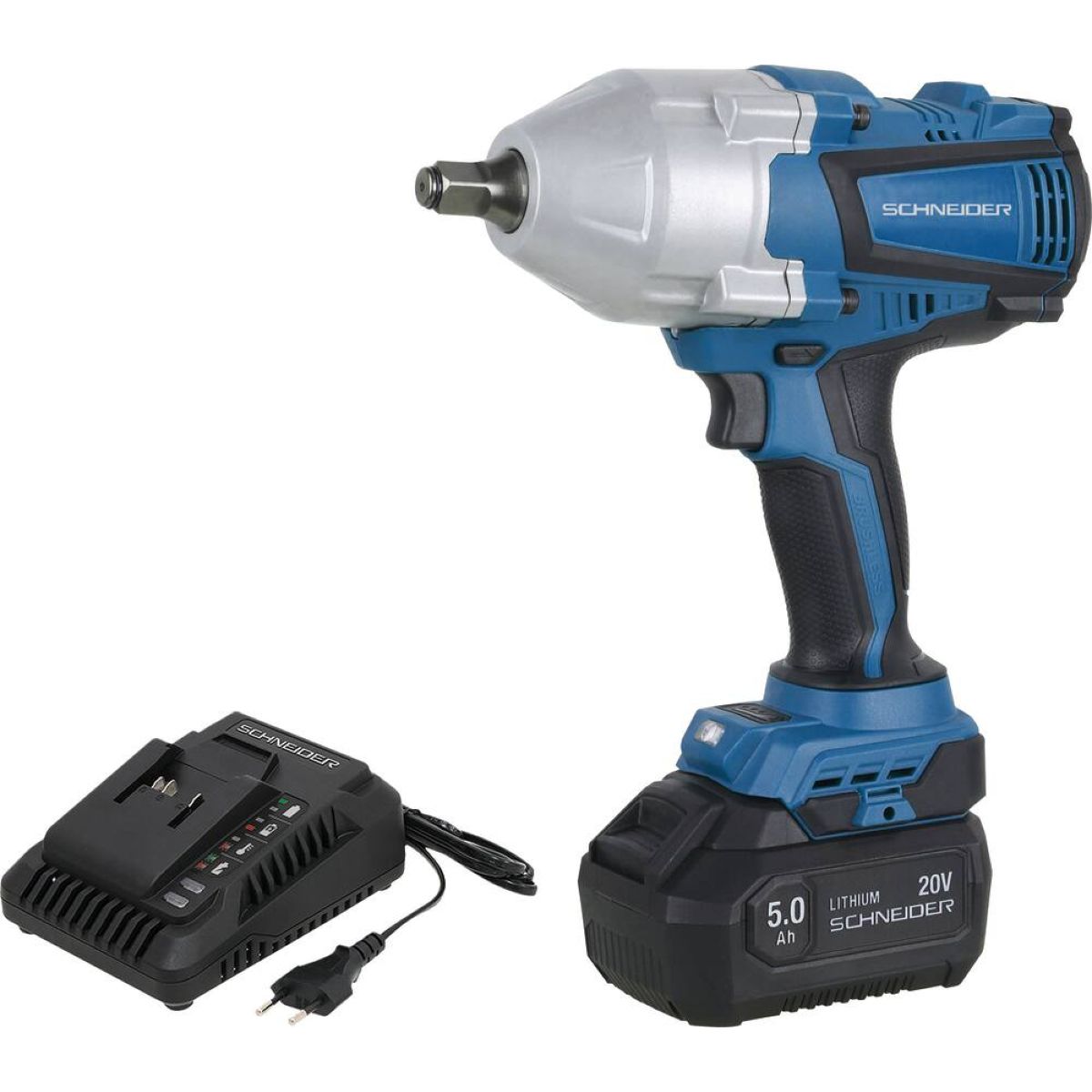 Clé à Choc Ronix 20V Sans Balais - Coffret 2 Batteries 2Ah + Chargeur Rapide