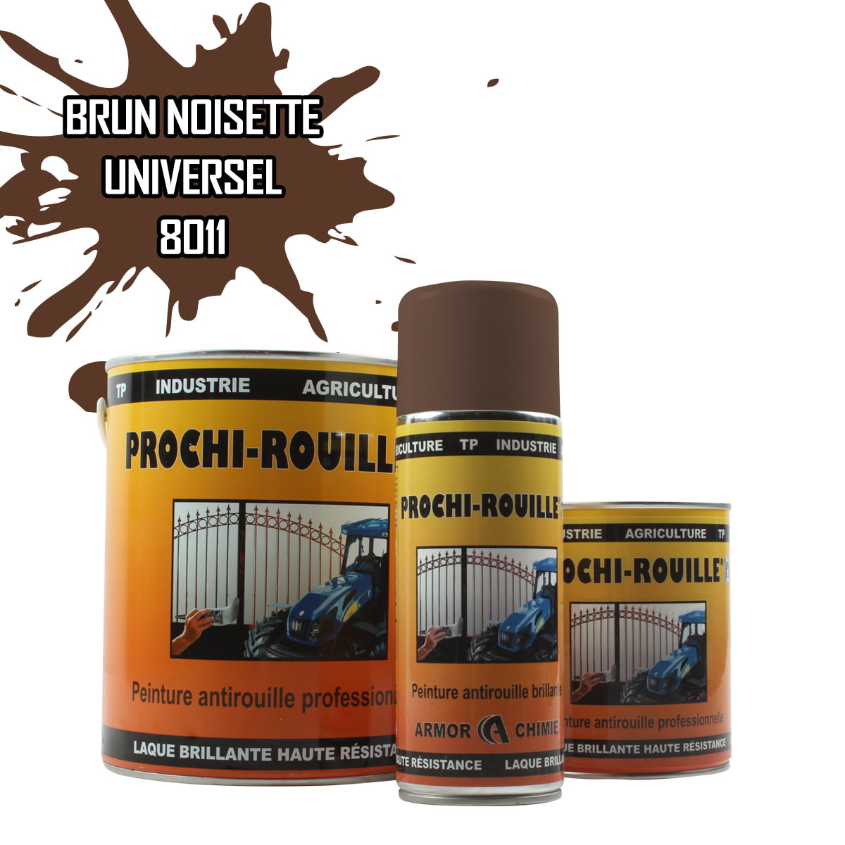 Peinture Poudre Thermolaquage 1kg RAL 8015 Marron Brillant - Powder Coating