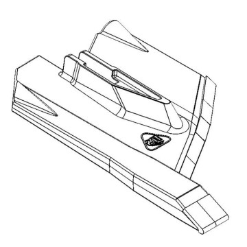 Soc à aileron 550 mm carbure Carbi-Protect pour déchaumeur à dent, cultivateur Agrisem, TCS-SOC554W-MC4, droit, pièce origine