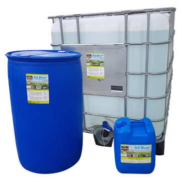 Adblue, solution antipolluante à base d'urée, pour moteur diesel, bidon de 208L ou IBC de 1000L