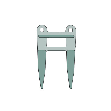 Doigt double pour moissonneuse-batteuse 635124, pièce interchangeable