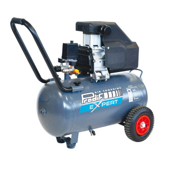 Compresseur coaxial mobile 50 litres 230V, 9,0 m³/h, bi-cylindre, P857, PRODIF EXPERT