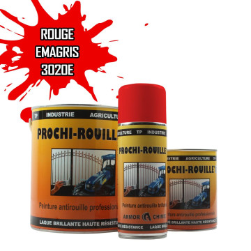 Peinture agricole PROCHI-ROUILLE brillante, rouge, EMAGRI