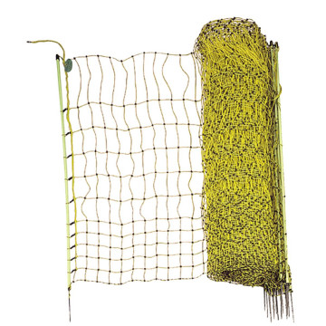 Filet électrifiable 112cm x 50m avec 15 piquets pour volaille, BEAUMONT