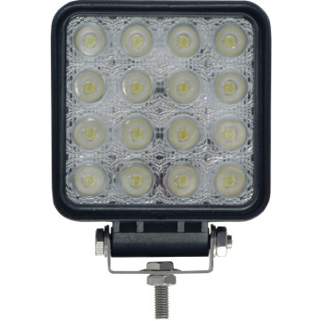 Phare de travail LED carré, pour tracteur UNIVERSEL, 4000 lumens, 80°
