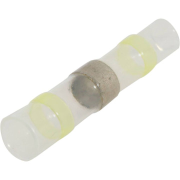 Lot de 10 cosses jonction bout à bout isolées thermorétractables à souder jaune pour fil 4 à 6mm