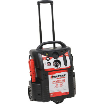 Booster 12/24V à ultra-condensateurs, sur roues, démarrage en crête 18000A, DRAKKAR