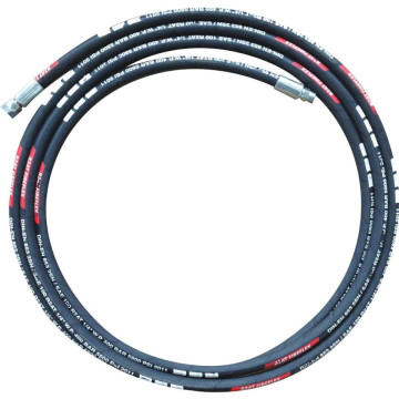 Tuyau de graisse 1/4" pression 400 bar, 4 mètres