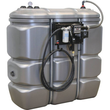 Cuve de stockage PEHD 1500 litres double paroi, 56 l/min, PIUSI