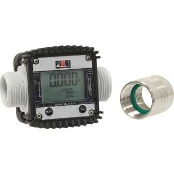 Compteur digital AdBlue sur piles, débit max 120 l/min, transformable M/M ou M/F