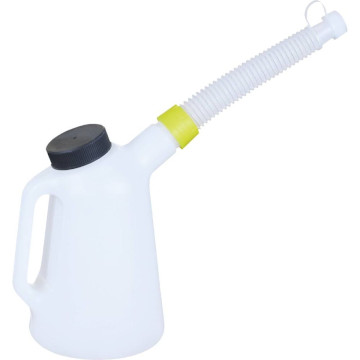 Broc verseur gradué incassables 1 litre, flexible avec capuchon et couvercle à visser STILKER