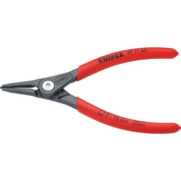 Pince de précision pointes droites 140 mm pour circlips extérieur Ø3/10 mm, 49 11 A0, KNIPEX
