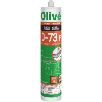 Cartouche mastic acrylique blanc 300 ml, anti-moisissures, pour maçonnerie, menuiseri, fissures