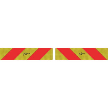 Jeu de 2 plaques ALU europe camion pour porteurs et tracteurs, 565x140 mm