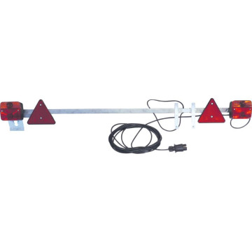 Rampe de signalisation télescopique de 1,30 à 2,10m, câble d´alimentation 12m