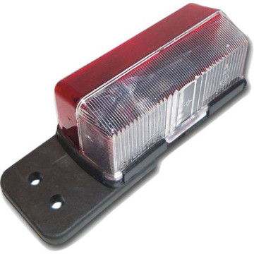 Feu de gabarit bicolore rouge et blanc sur languette, Type 2408, fixation par vis