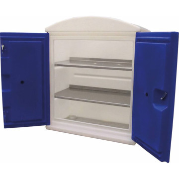 Armoire de sécurité 100% PEHD, 2 étagères pour des produits corrosifs, 47 litres, DRAKKAR