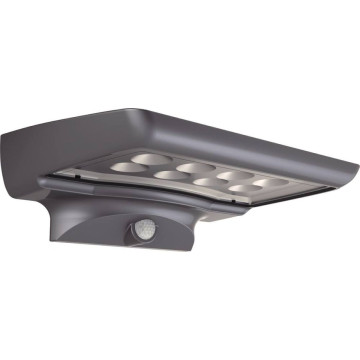 Projecteur LED solaire avec détecteur, 300 Lm, autonomie 120 allumages de 30 secondes, STILKER