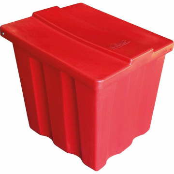 Bac à sel ou sable PEHD 200 litres avec couvercle, 743x644x690 mm, DRAKKAR