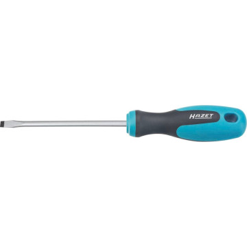 Tournevis plat 6,5x160 mm à manche antidérapant en 3 composants, HAZET