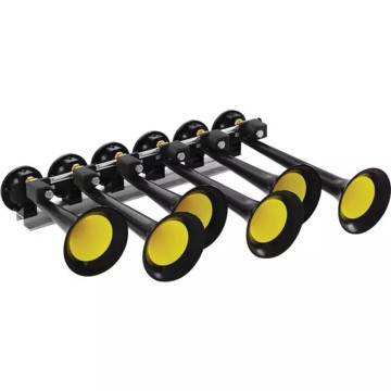 Klaxon 6 trompettes 2.0 12/24V, 36 mélodies, pour tracteur, camion, véhicules lourds, TECHNI POWER
