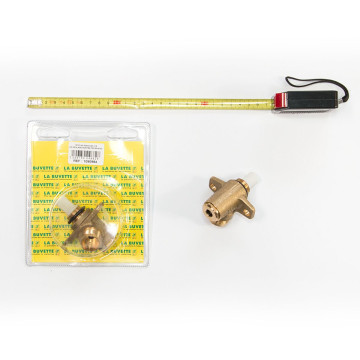 Tête robinetterie laiton avec vis de réglage montée pour abreuvoirs F25, F30, F30A, F40, F60, Babylab T, 1090984, LA BUVETTE