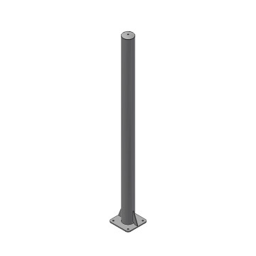 Poteau Galva sur platine, 1,65 mètres, diamètre 102 mm