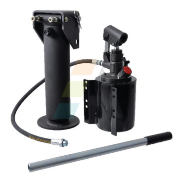 Kit béquille hydraulique avec pompe réservoir de 2 litres + flexible, capacité 10000 kg