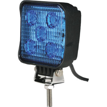 Phare de travail bleu LED compact 15W, lumens 1000, faisceau large