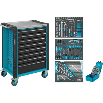 Servante d'atelier composée de 228 outils, 179NX-8/228, HAZET