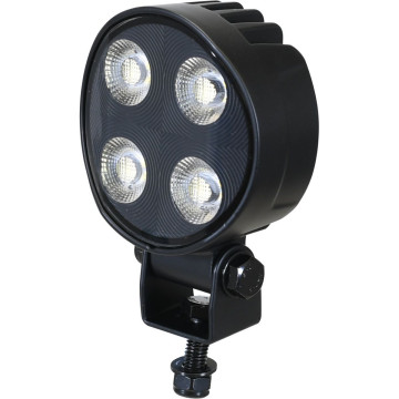 Phare de travail rond LED, pour tracteur UNIVERSEL, 40W, 4650 lumens