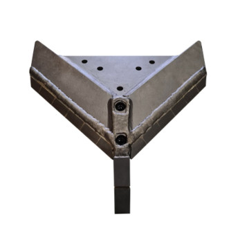 Lame 420mm avec pointe, plaquettes carbure et rechargement pour décompacteur LSM, pièce interchangeable