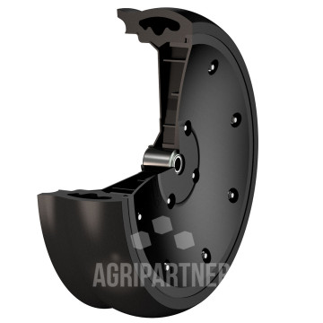 Roue métal plastique complète MPB FARMFLEX 405x115 moyeu 16x44 semoir HORSCH, MONOSEM, JOHN DEERE, pièce interchangeable