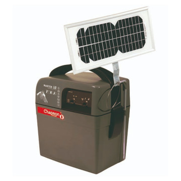 Électrificateur MASTER 12 solaire avec batterie 50 ampères et panneau solaire 5W, CHAPRON