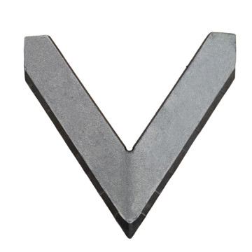 Mise triangulaire carbure à souder, pour aileron de déchaumeur, largeur 180 mm