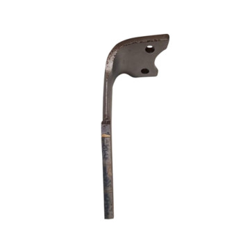 Dent carbure, 3 pastilles 3x45mm, pour herse rotative, RABEWERK KG-41, 320mm, Ø17.5mm, entraxe 70mm, 8423.18.03 - 8411.62.09, gauche, pièce interchangeable