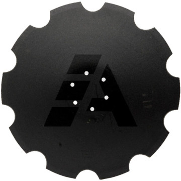Disque crénelé 620x6 mm, 6 trous, pour déchaumeur à disques KUHN Optimer XL, H2241860, piece interchangeable